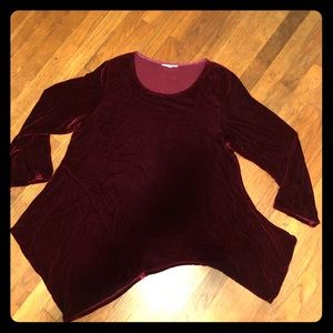 Bryan Walker velour tunic